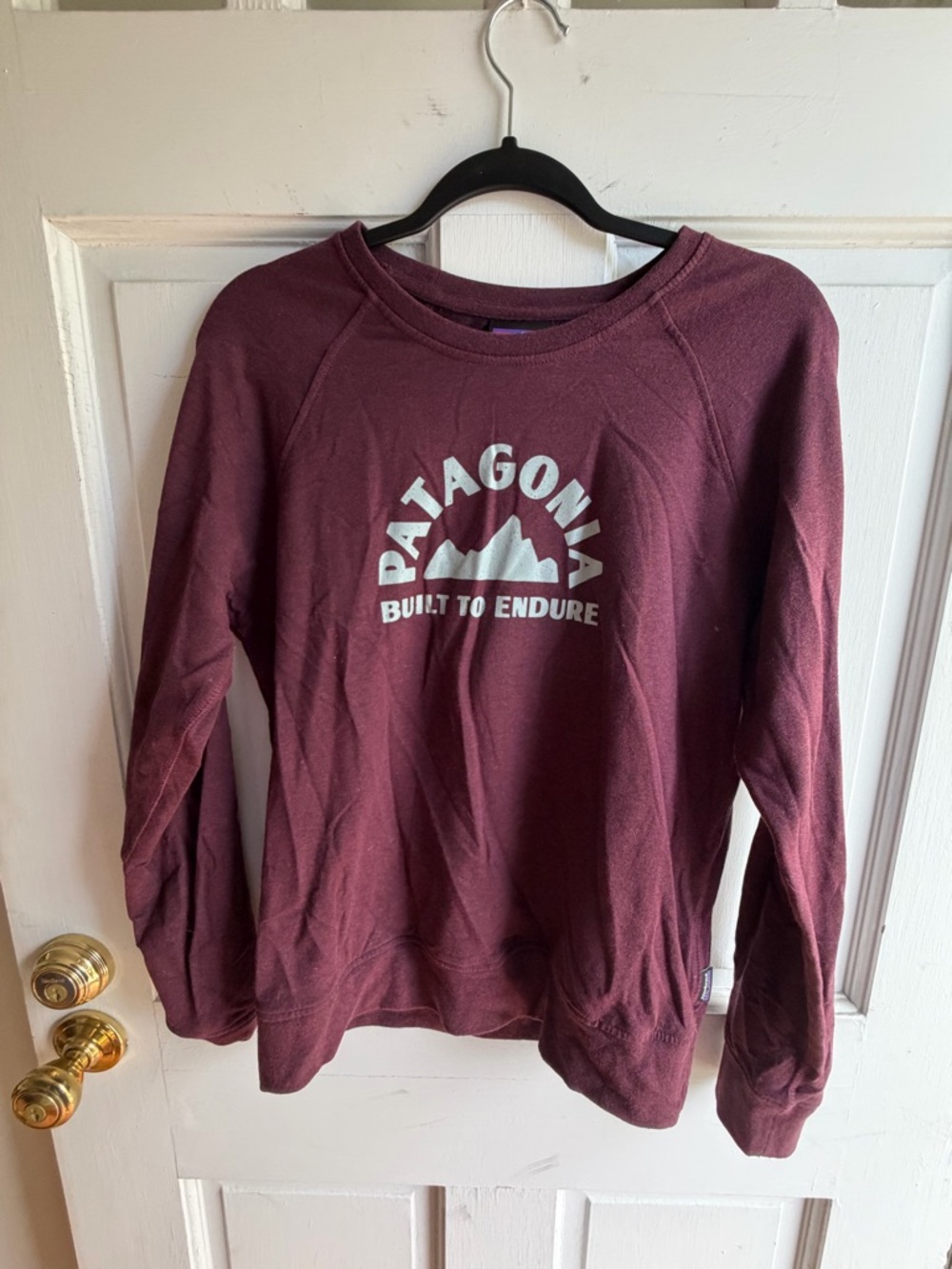 Patagonia Women's Burgundy Logo Crewneck Sweatshirt